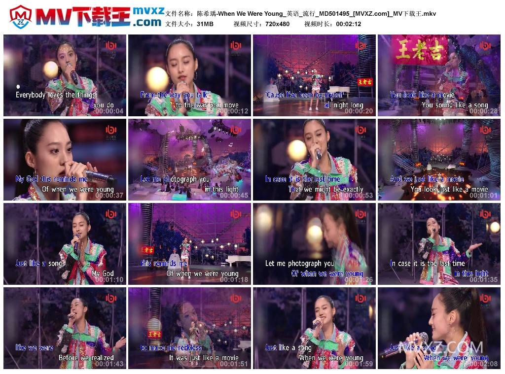 陈希瑀-When We Were Young_英语_流行_MD501495